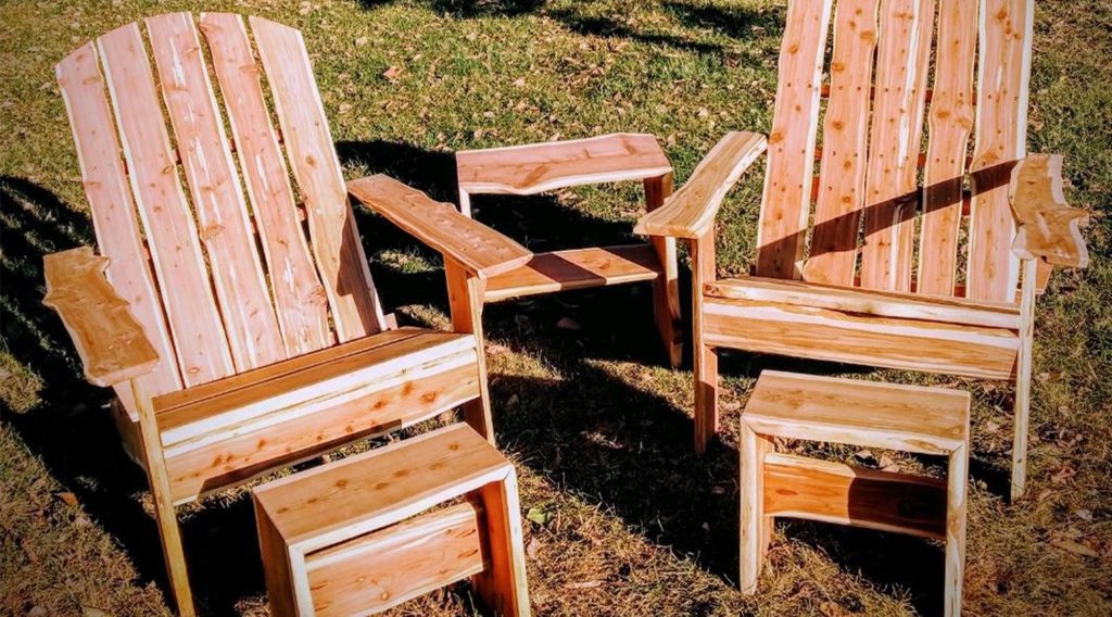 wooden chairs on ground