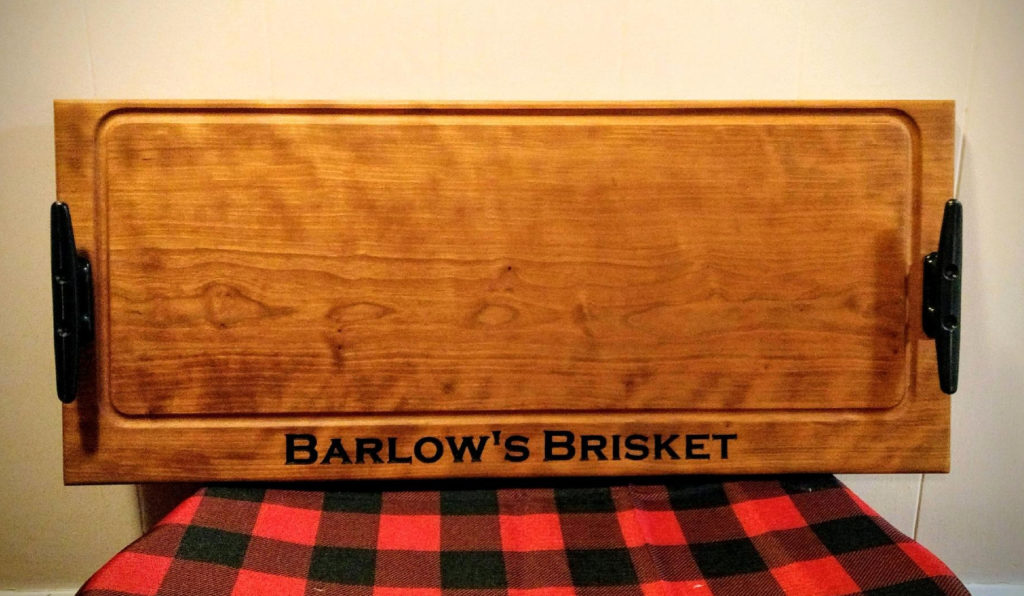 Custom Wood Brisket Board for Serving