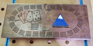 Custom Wood Cribbage Board