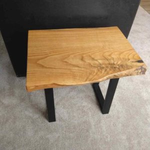 small live edge side table