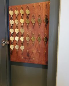 custom wood key hook holder designed for kent island